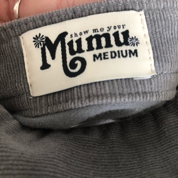 Show me your Mumu corduroy Conelly overall dress. - Picture 4 of 4